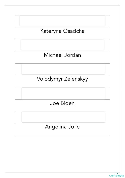 Spelling game. Interactive worksheet TopWorksheets