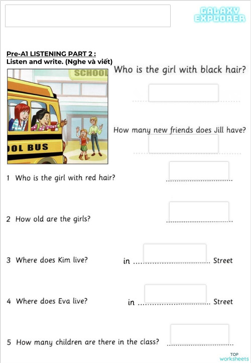 Listening 2.19. Interactive worksheet | TopWorksheets