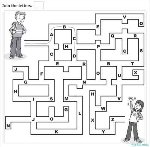 ABC 1 level. Interactive worksheet | TopWorksheets