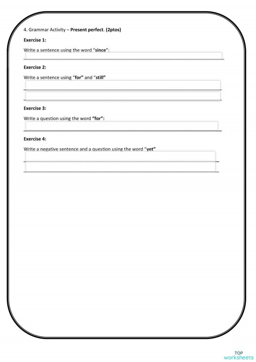 FINAL EXAM 4TH GRADE Ficha Interactiva TopWorksheets
