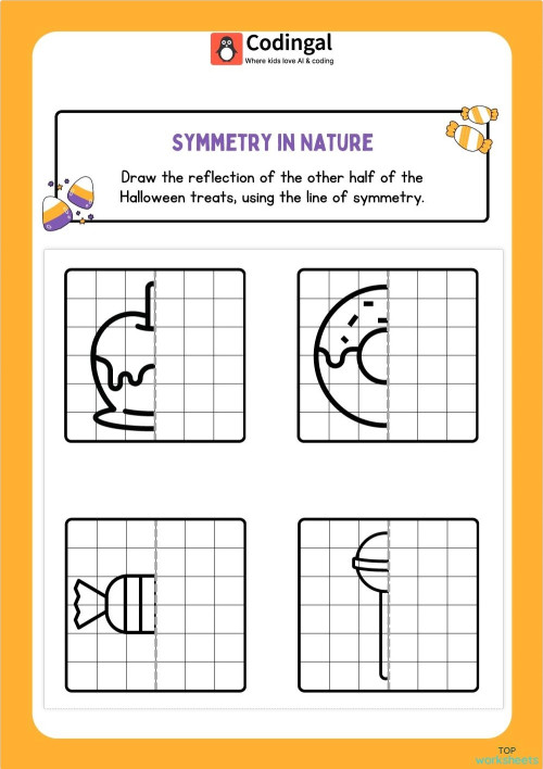 Symmetry: interactive worksheets and online exercises | TopWorksheets