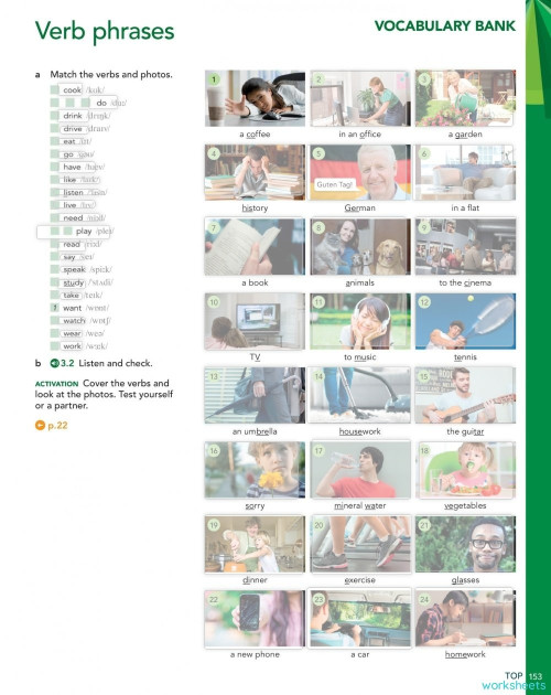 Verb phrases. Interactive worksheet | TopWorksheets