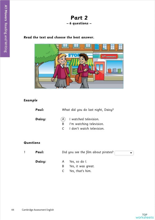 MO RW 1 P2. Interactive worksheet | TopWorksheets