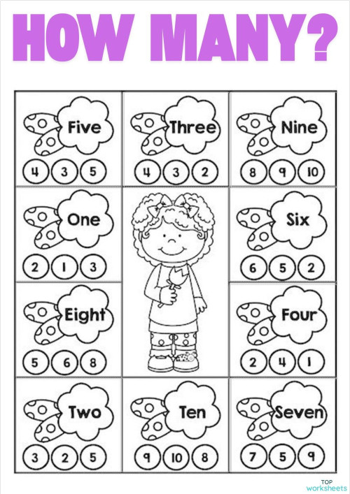 HOW MANY?.. Interactive worksheet | TopWorksheets