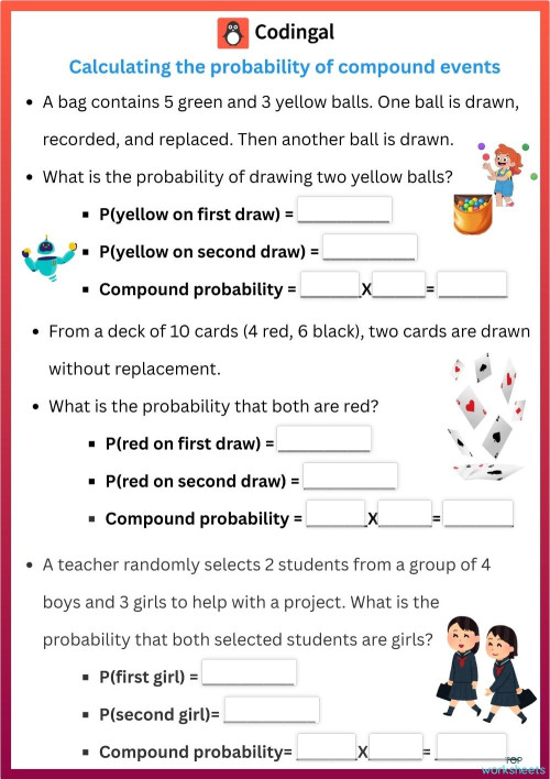 Probability Interactive Worksheet