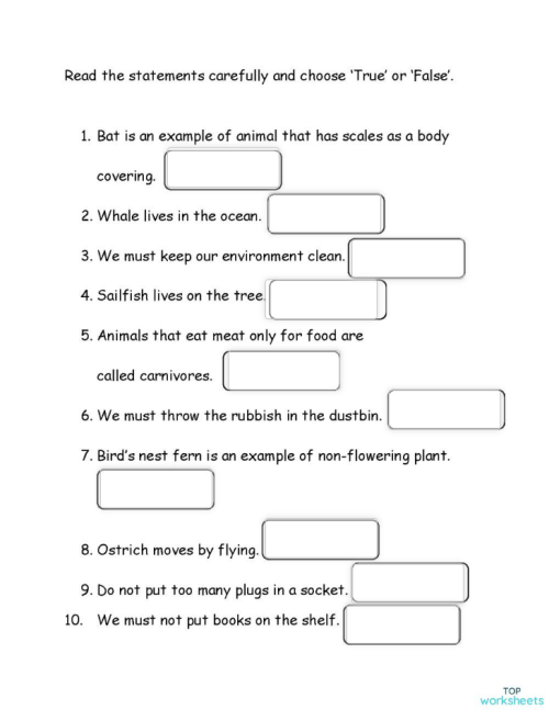 natural science interactive worksheets and online exercises topworksheets