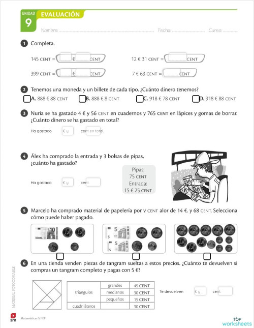 problemas-con-dinero-ficha-interactiva-topworksheets