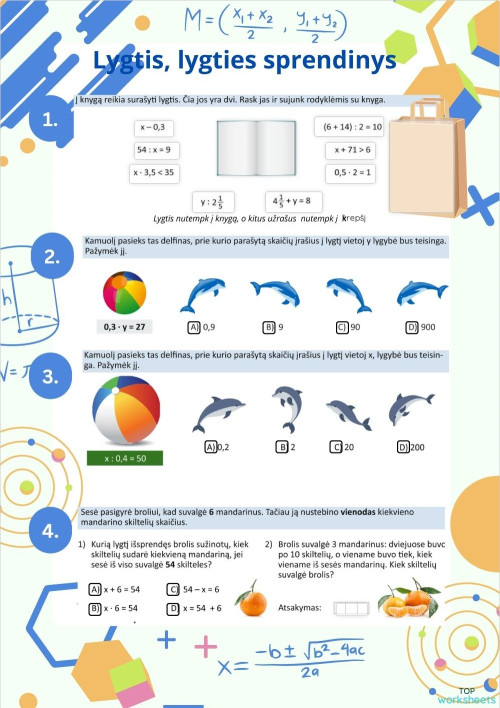 5 klasė: interactive worksheets and online exercises | TopWorksheets