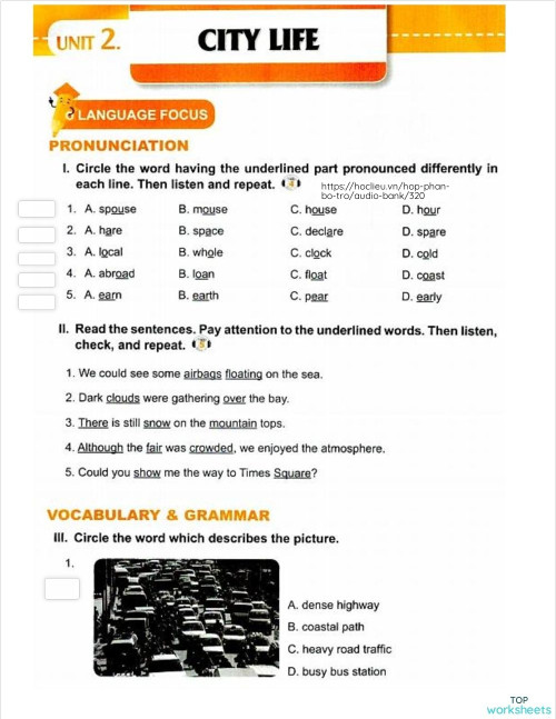 Grammar: interactive worksheets and online exercises | TopWorksheets