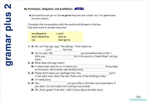 IC214 grammar plus 02. Interactive worksheet | TopWorksheets