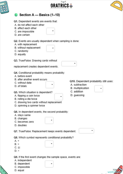 Grade 7 71 1. Interactive worksheet | TopWorksheets
