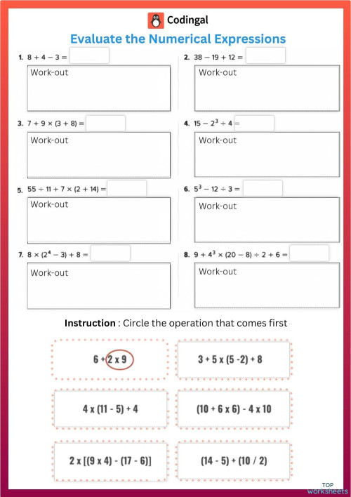 M_G06M07L28_WA02_Writing_Numerical_Expressions_4. Interactive worksheet ...