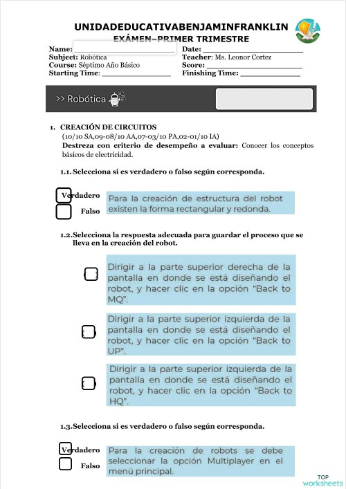 Tecnologías de la Información y la Comunicación: fichas interactivas y ...