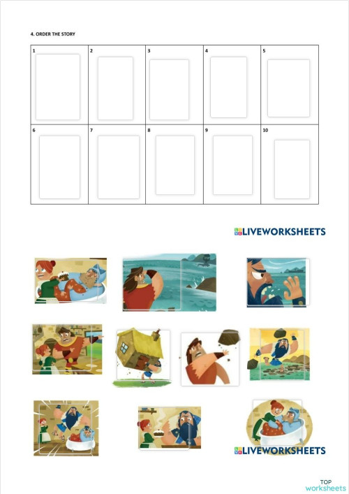 Order the story. Interactive worksheet | TopWorksheets