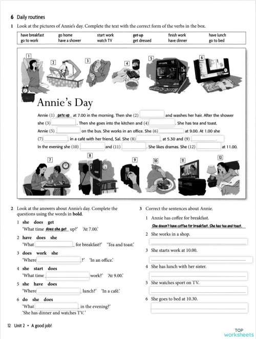English language interactive worksheets and online exercises