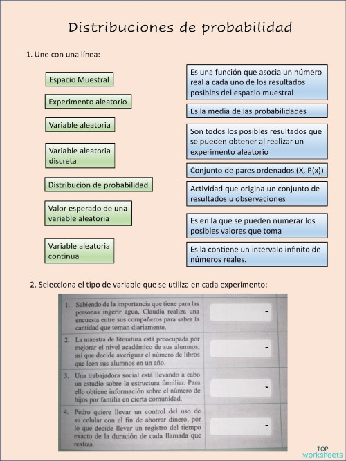 Fichas interactivas y ejercicios online en México TopWorksheets