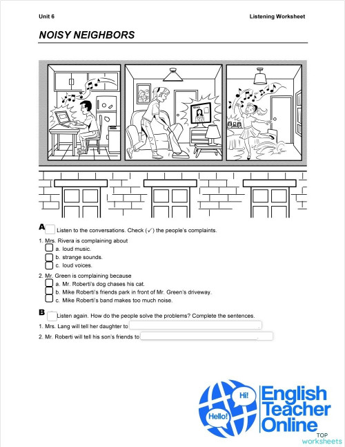Listening Interactive Worksheets And Online Exercises Topworksheets
