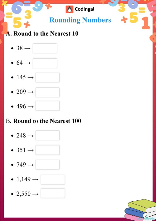 Rounding off: interactive worksheets and online exercises | TopWorksheets