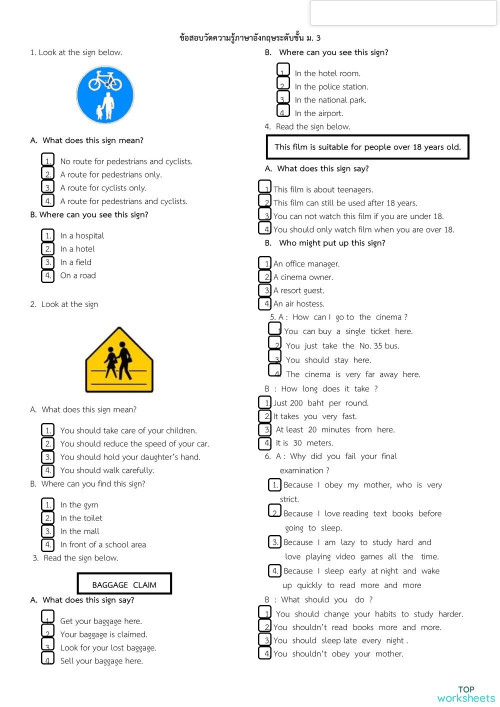 A2 Reading Part 2 0 7 Test 3 Interactive Worksheet Topworksheets A2 Reading Part 2 0 7 Test 3 Interactive Worksheet Topworksheets
