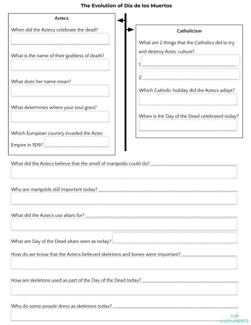 D a De Los Muertos Worksheet Interactive Worksheet TopWorksheets D a De Los Muertos Worksheet Interactive Worksheet TopWorksheets