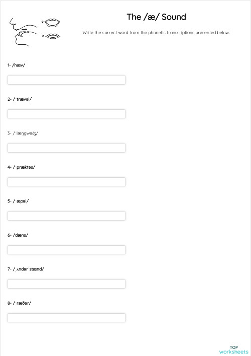 The /æ/ Sound. Interactive worksheet | TopWorksheets