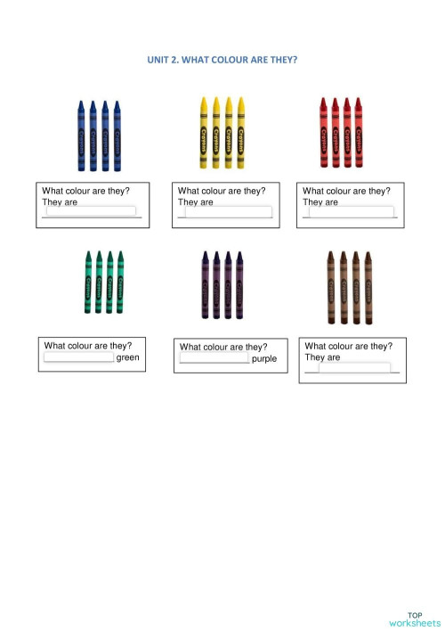 WHAT COLOUR ARE THEY. Interactive worksheet | TopWorksheets
