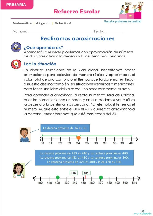 ficha 8 refuerzo escolar. Ficha interactiva | TopWorksheets