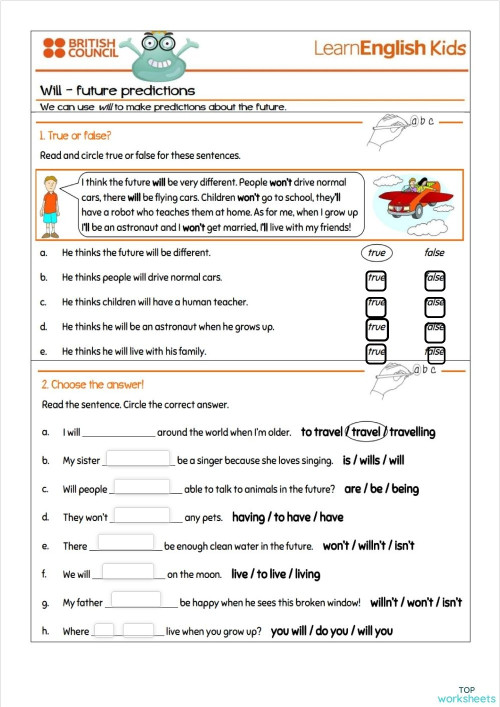 Seventh grade. Interdisciplinary homework. Interactive worksheet ...