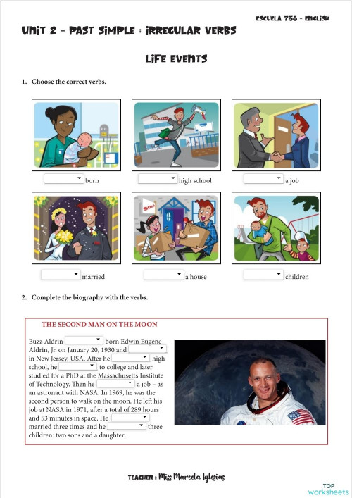 Unit 2 - Lesson 5 - Grammar 2. Interactive worksheet | TopWorksheets