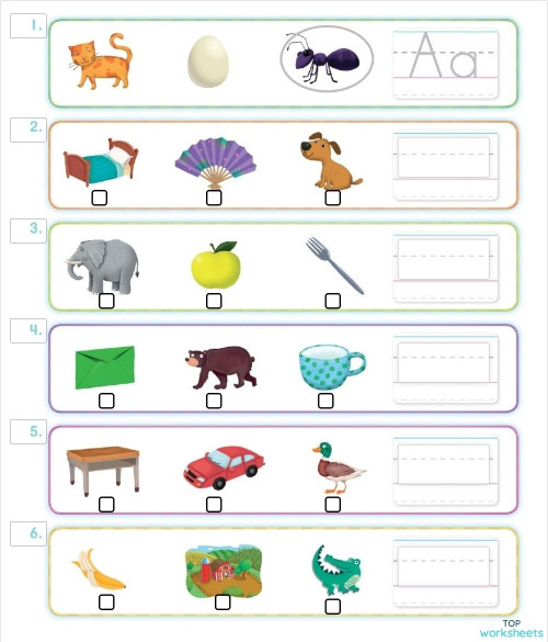 phonics ABC-DEF. Interactive worksheet | TopWorksheets