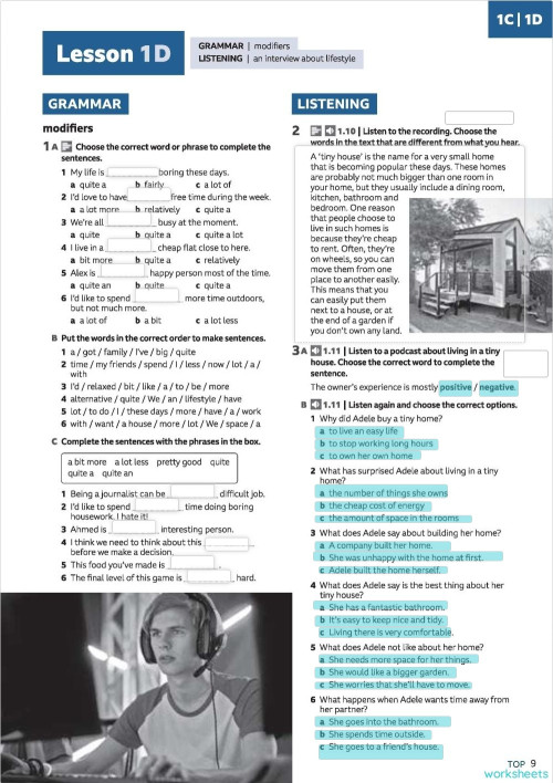 Speakout B1 Unit 1d. Interactive worksheet | TopWorksheets