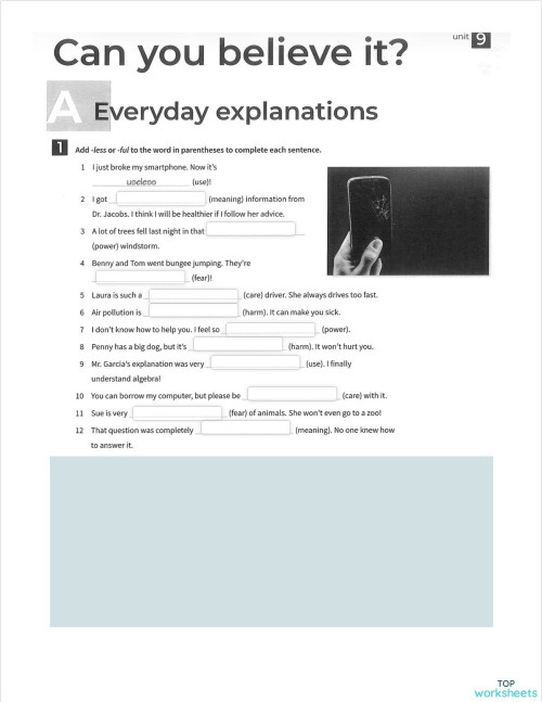Modifiers- quite, really, very. Interactive worksheet | TopWorksheets
