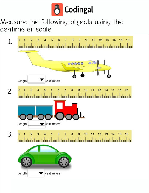 M_G02M14L63_WC01_Find the Length in centimeter scale.. Interactive ...
