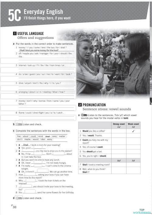 UNIT 5C WB. Interactive worksheet | TopWorksheets