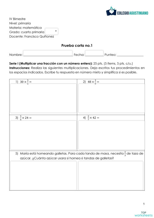 4b4 Corto 1 Ficha Interactiva Topworksheets