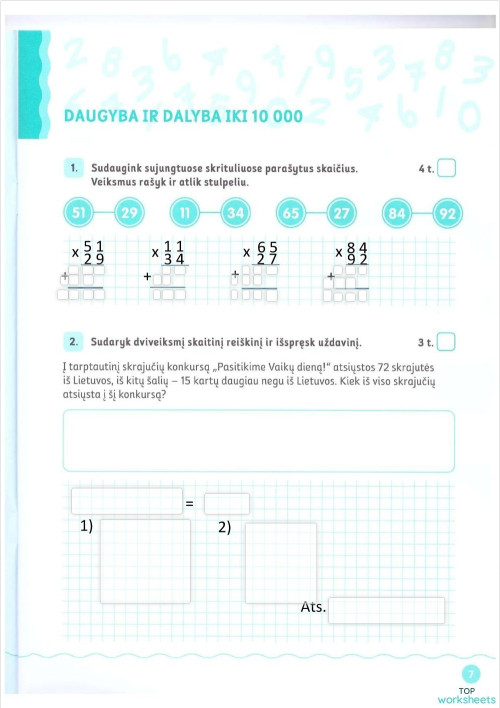 Matematika: interactive worksheets and online exercises | TopWorksheets
