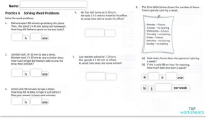 Chapter 14: Time YM 3B WB pg 92-98 WS4. Interactive worksheet ...