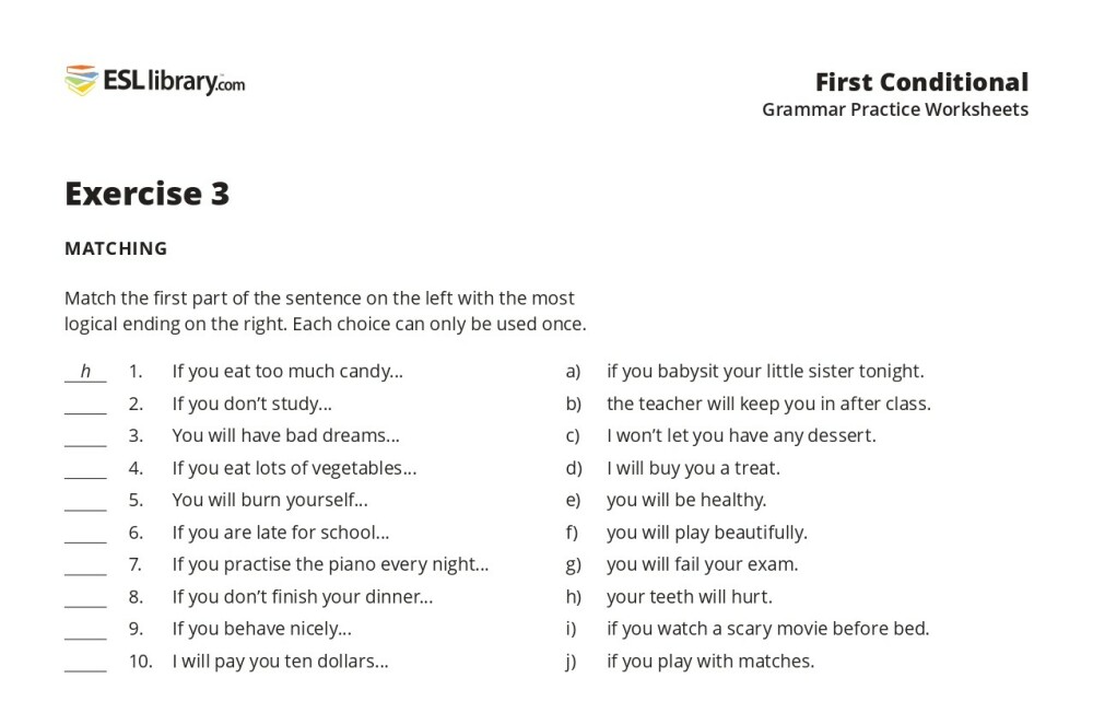 First Conditional - PRACTICE. Interactive worksheet | TopWorksheets