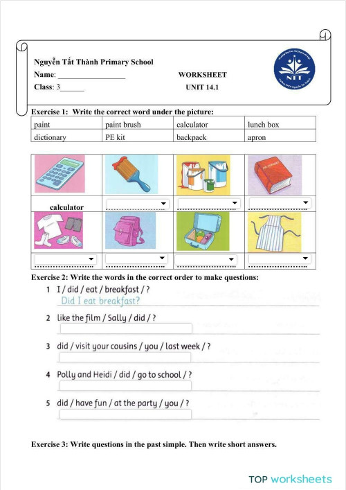 Unit 14.1. Interactive worksheet | TopWorksheets