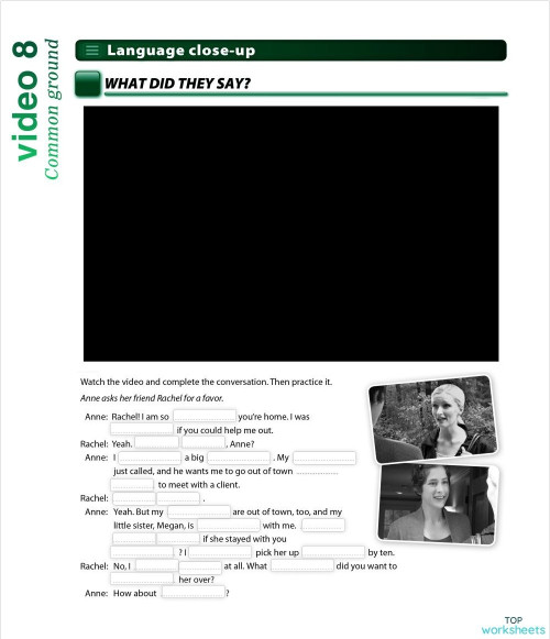 IC303 video 08. Interactive worksheet | TopWorksheets