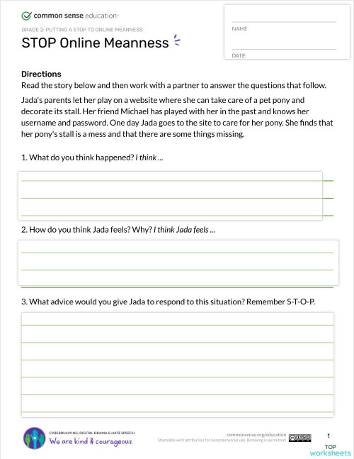 Pause & Think Moment. Interactive worksheet | TopWorksheets