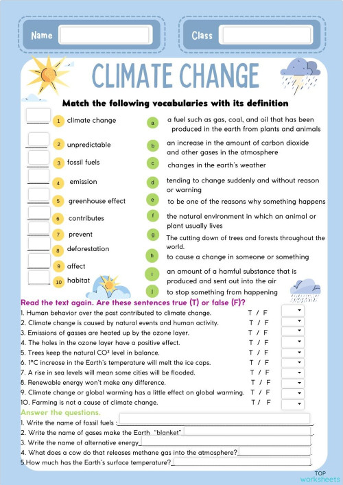 Reading test 36 interactive worksheet topworksheets