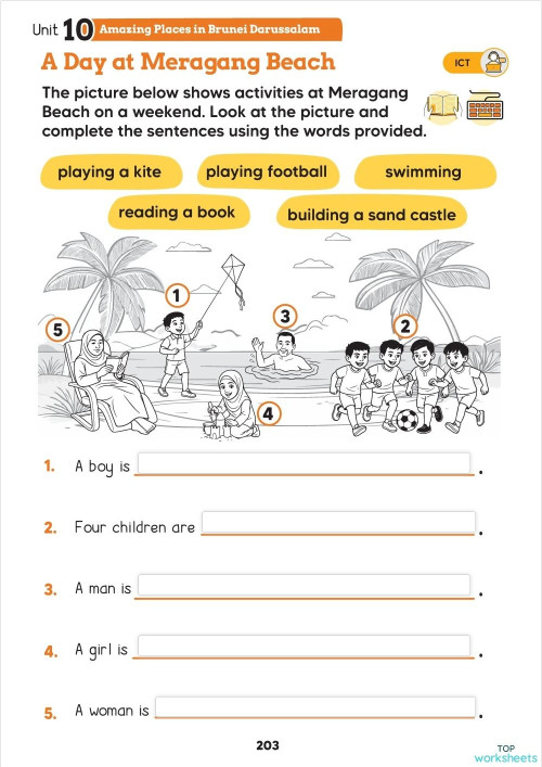 Unit 10 - Pg 203. Interactive worksheet | TopWorksheets