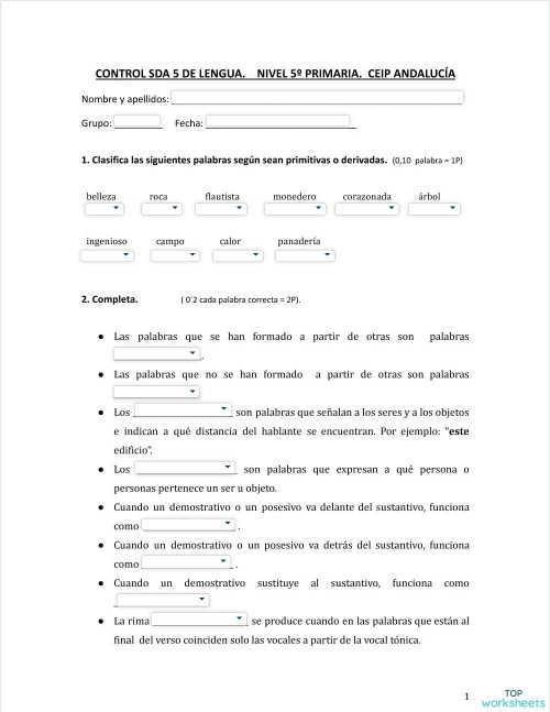 control-tema-5-lengua-5-primaria-fichas-interactivas-y-ejercicios