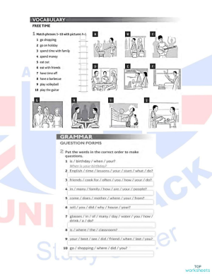 Pre Intermediate Activity 1. Interactive worksheet | TopWorksheets