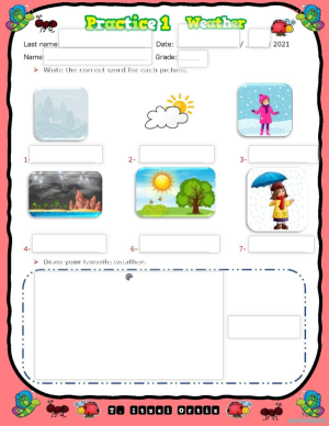 practice 1 weather interactive worksheet topworksheets