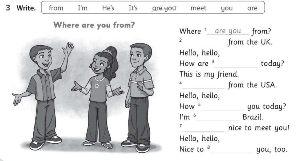 Family and Friends 3 Workbook. Interactive worksheet | TopWorksheets