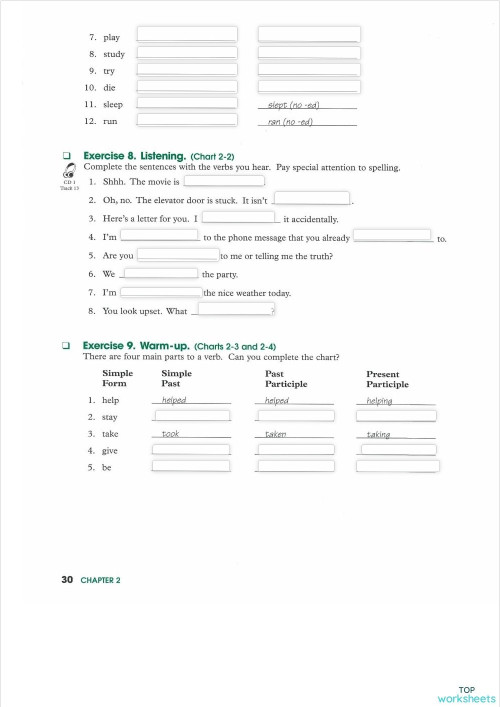 English language: interactive worksheets and online exercises ...