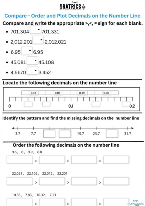 Math: interactive worksheets and online exercises | TopWorksheets