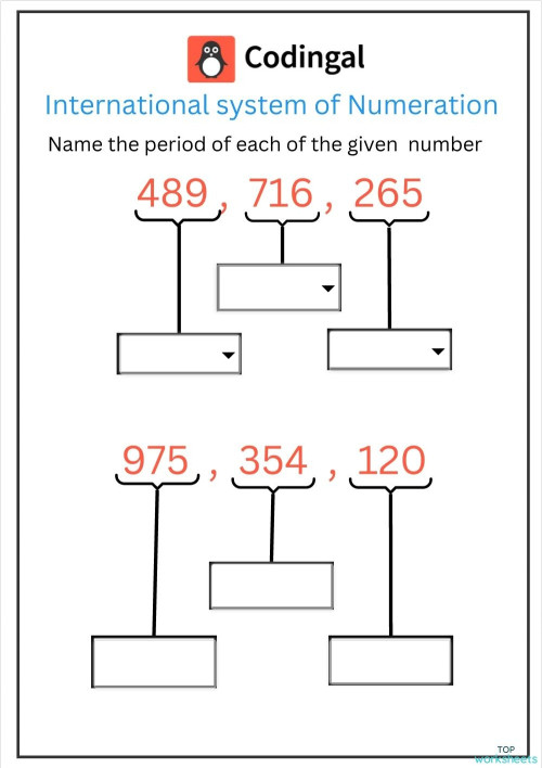 Natural numbers: interactive worksheets and online exercises ...